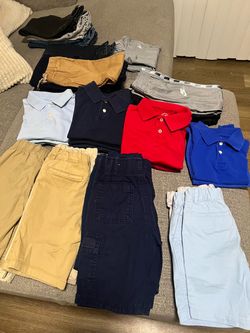 Children Place School uniform Size S 6/7 Shirts and Shorts 6, 7