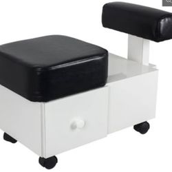 Adjustable Pedicure Chair With a Drawer and Wheels(SAME AS SHOWN IN THE PICTURE BUT BLACK)