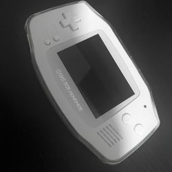 Custom Modded Game Boy Advance – All White | Backlit Screen | USB-C Rechargeable