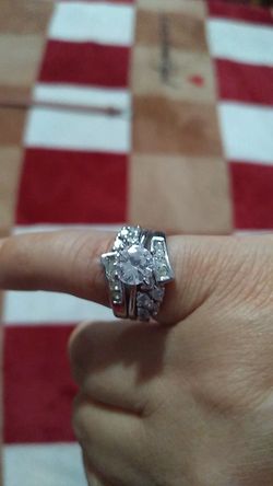 Silver ring set