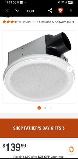 Bathroom Exhaust Fan with Bluetooth Speakers