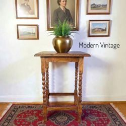 Antique Oak Side Table