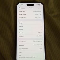 iPhone 16 Pro Max 256gb Unlock 