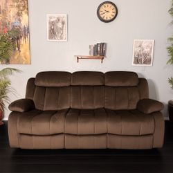 Microsuede Manual Recliner (Free Delivery)