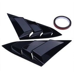 Brand New Honda Civic 10th 2016-2021 4DR SEDAN ABS Glossy Black Style Rear Side Vent Window Scoop Louver Cover