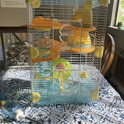 Small Rodent Cage With Accessories  