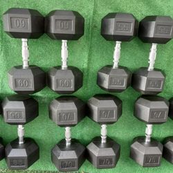 55-75 HEX DUMBBELLS SET 