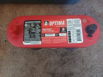 Red top Optima Battery 6 volts