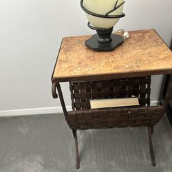 Side Table. Metal & Stone 