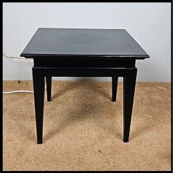 Black MCM Style Sidetable