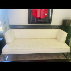 White Leather Sofa Modern