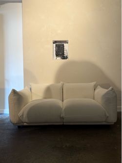 Cream Loveseat