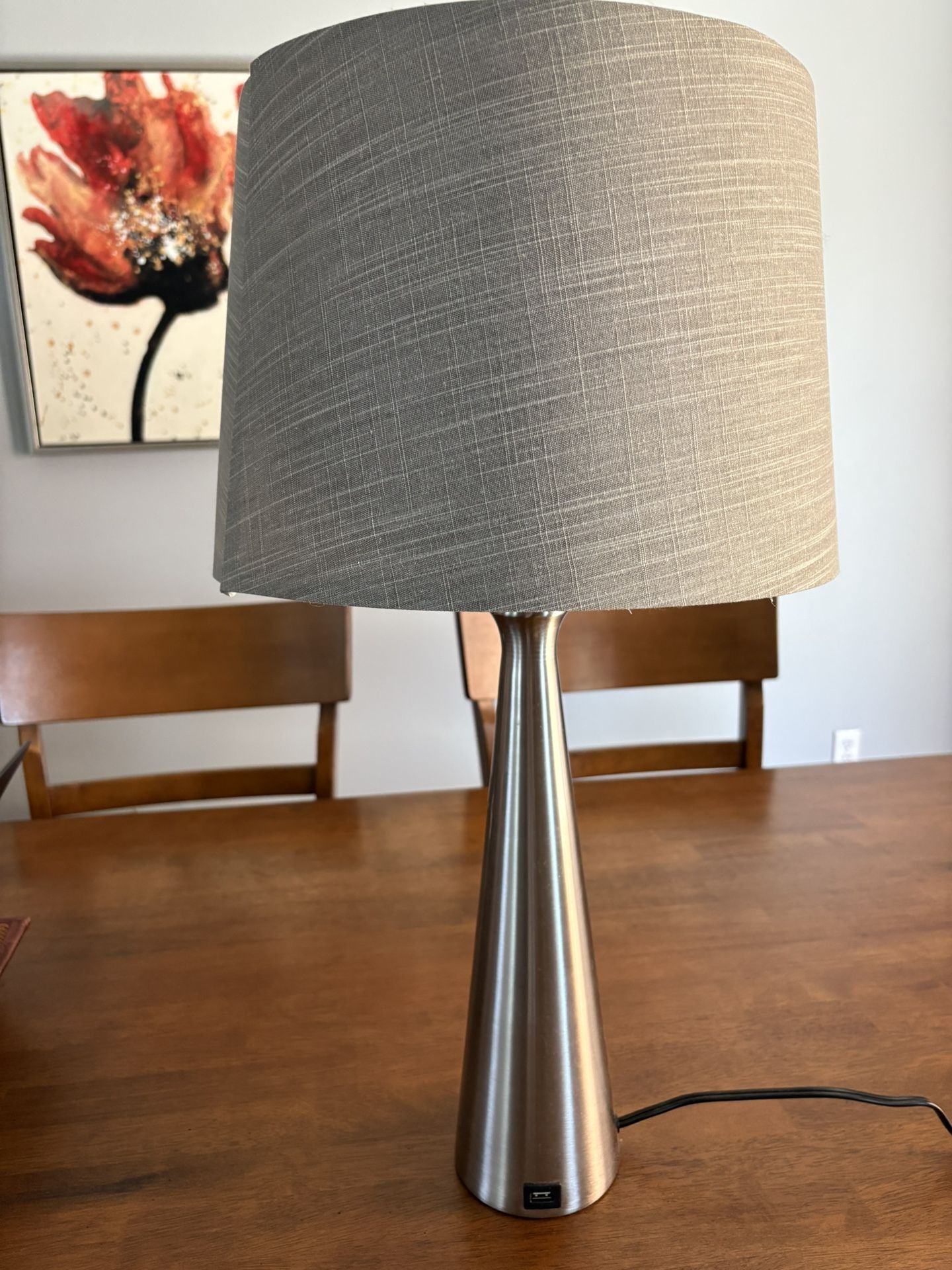 Stainless Steel 26 In Lamp