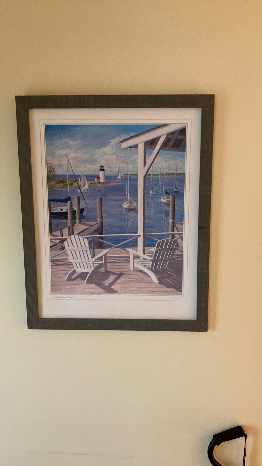 Framed Seaside Wall Picture