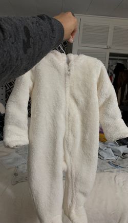 Baby gap faux fur onesie