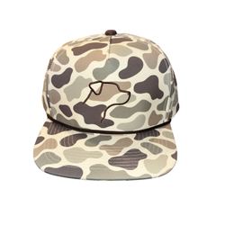 Polyester laser hole punched - Bubba Outfitters retro camouflage bucket hat 