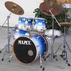 Mapex Pro M Drum Set w/ Paiste Cymbals and Hardware