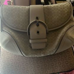 Coach White Soho 