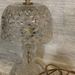 Vintage 9lb CRYSTAL Lamp 