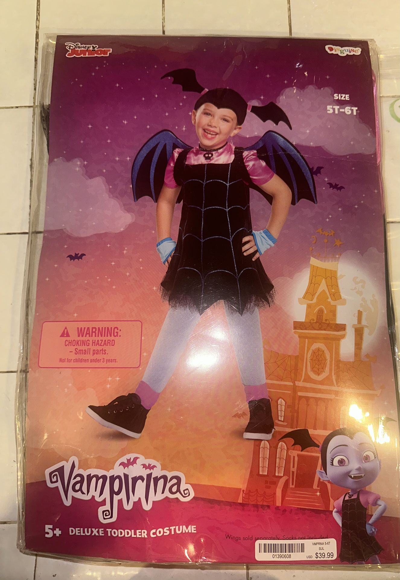 NWT Disney Toddler Vampirina Deluxe Costume 5T-6T