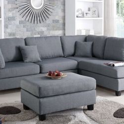 Sectional Sofa + Ottoman