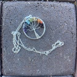 Chakra Tree Of Life Necklace Pendants!