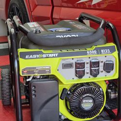 New RYOBI 8125-Watt Gasoline Powered Portable Generator with CO Detect Shutdown Sensor