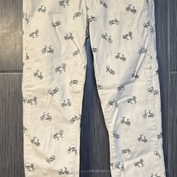 PAIGE – Kylie Crop, Ivory w/ Bicycles