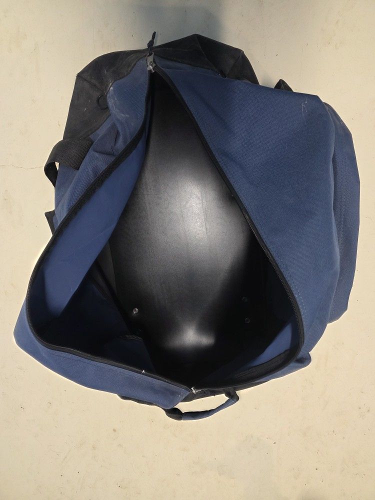 Large BLUE duffel Bag On Wheels