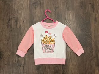 NWOT Toddler - Fries Before Guys shirt