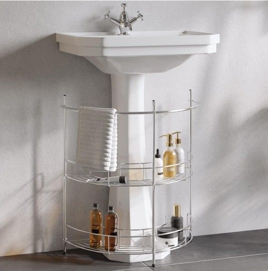 Pedestal Sink Organizer 