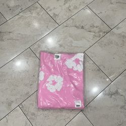Pink Denim Tear Hoodie