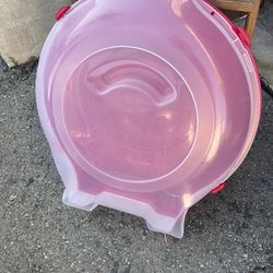 Strerilte Wreath Storage Container 24”  Christmas decorations storage holiday decor 