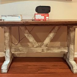 Rustic Farmhouse Console Or Entry Table 