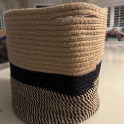 Braided Rope/ Wicker Style Laundry Basket