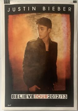 Justin Bieber BELIEVE TOUR 2012/13 Poster