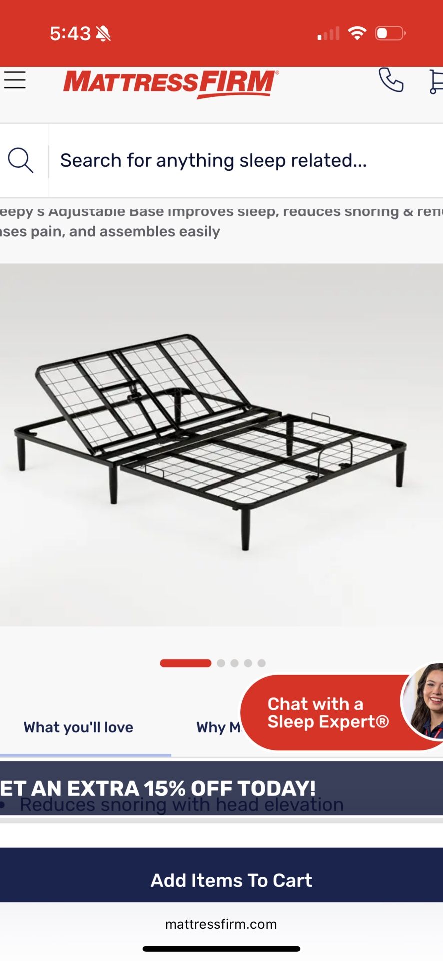 King Size Adjustable Bed Frame