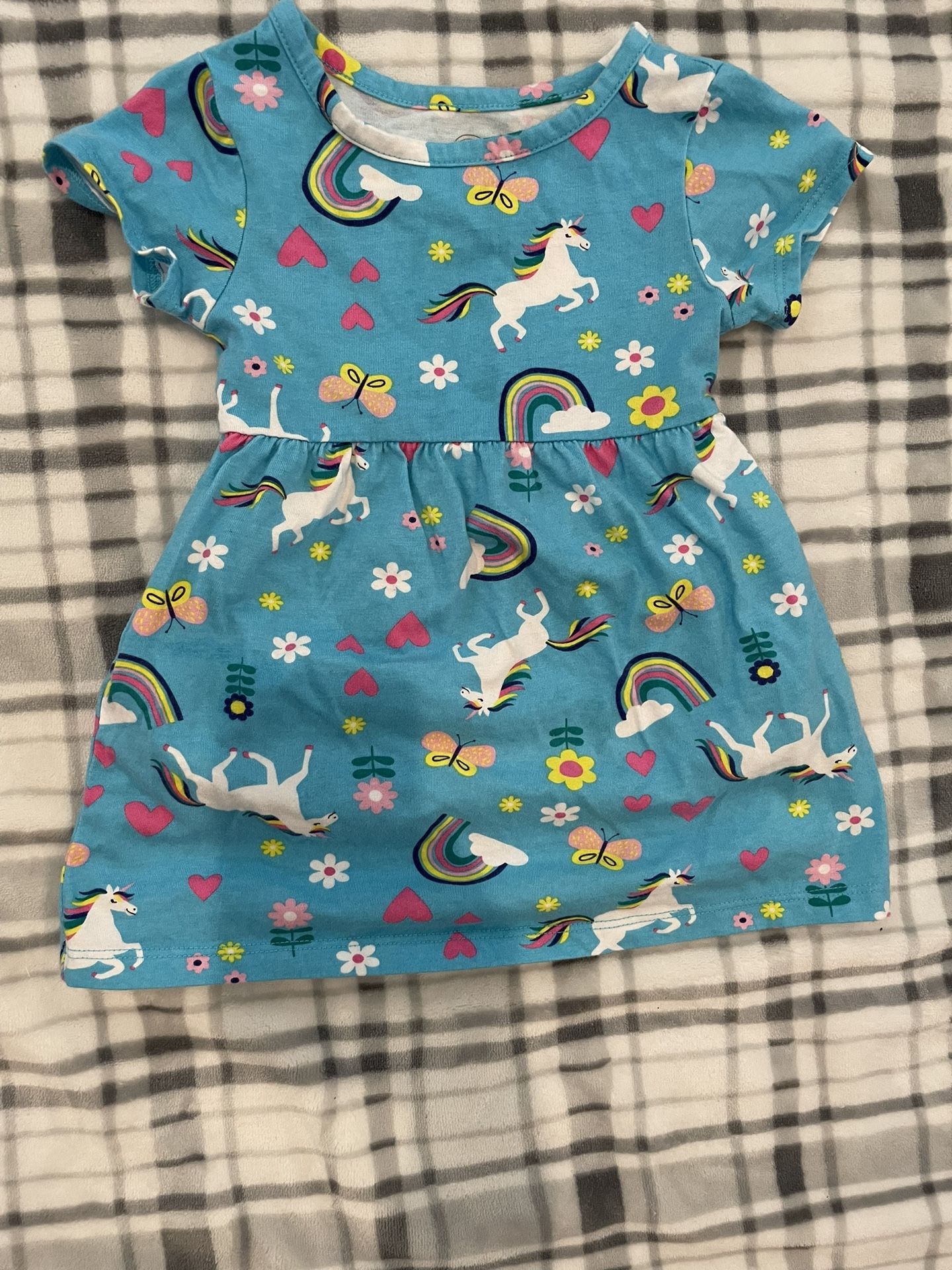 Wonder nation Baby Girl Dress Size 12 Months In Excellent Condition!!!