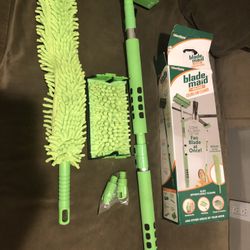 Blade Maid Deluxe Ceiling Fan Cleaner- Cleaning Tool with 6 Foot Extendable Pole, Cleaning Head, Reusable Fiber Duster, & Flexible Dusting Brush