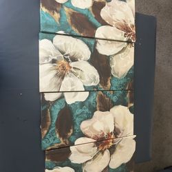 4 Piece Flower picture