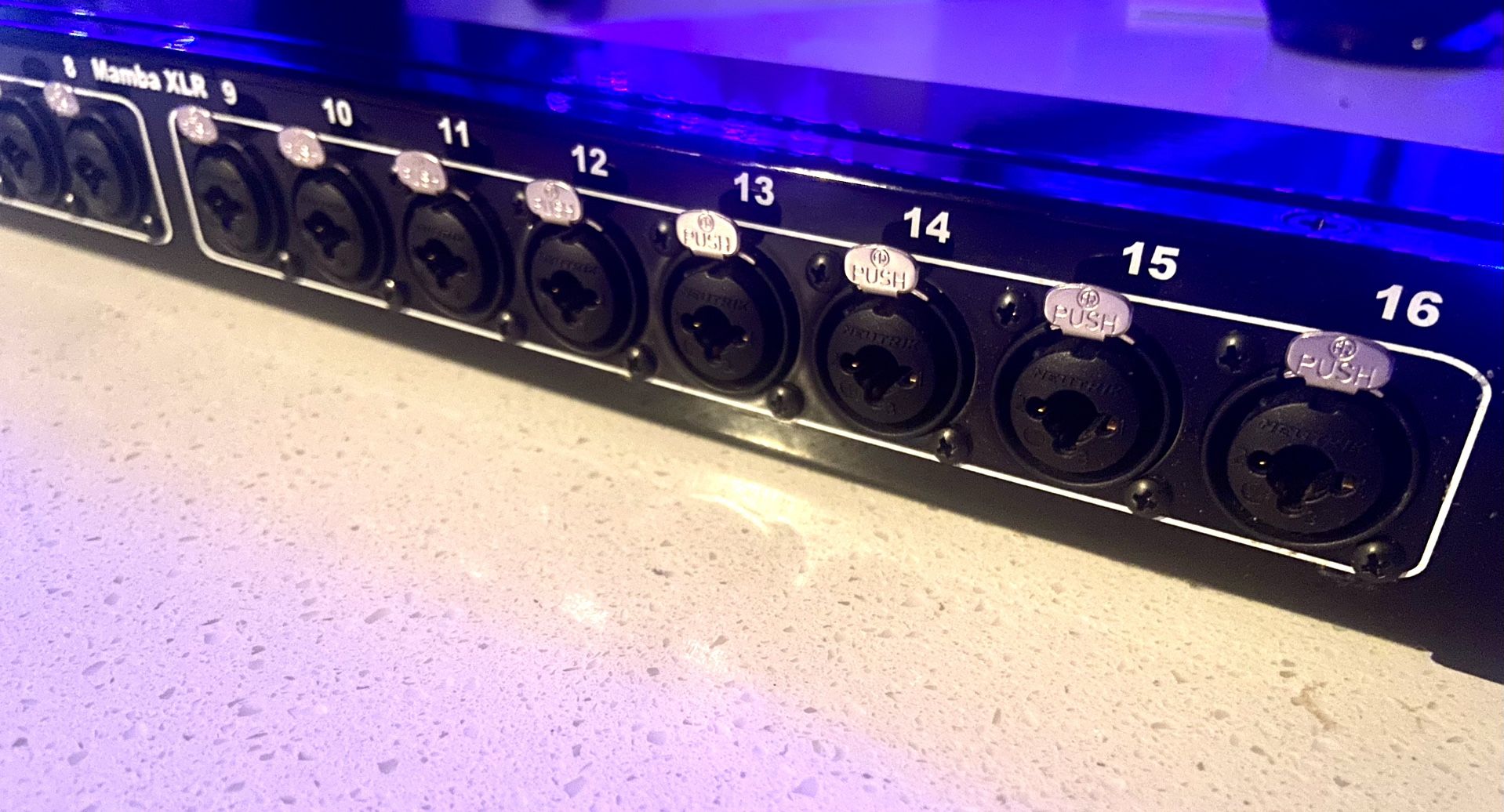 16 Channel Patch bay Neutrik (Combo,XLR,TRS,TS) Mamba