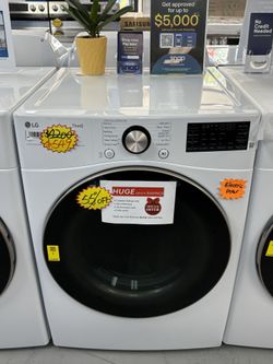 LG Top Rated Electric Dryer NEW🔥Steam Cycle✅