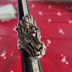 Large Chunky Dragon Head Ring 