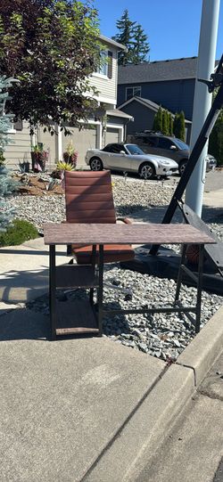 Desk and chair