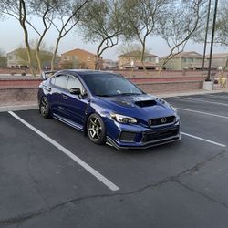 2015-2021 Subaru WRX/STI OLM VA style paint matched carbon fiber hood