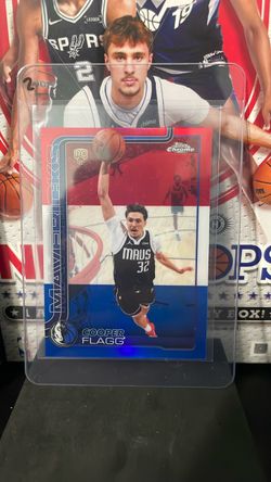 Cooper Flagg Topps Chrome RC Mavericks Card