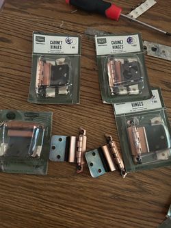 Sears Craftsman Brushed Copper Cabinet Hinges