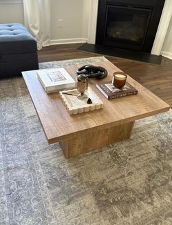 Wood Square coffee table