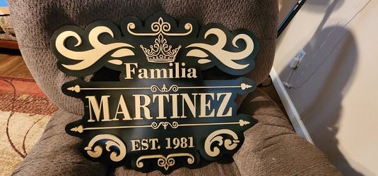 Family Name Wooden Cutouts