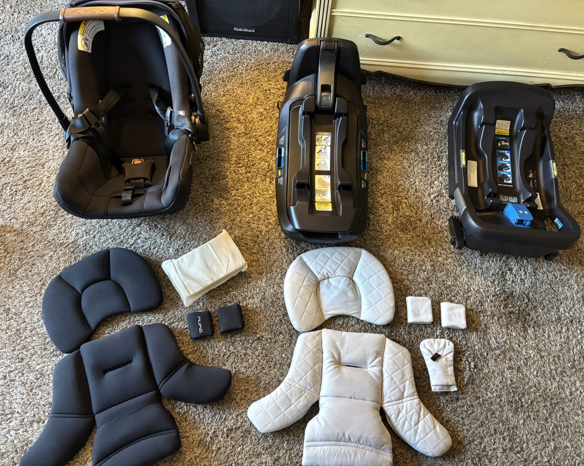 Nuna Pipa Aire RX with Pipa Relax Base And Extra Base - $250